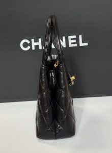 luxury leather bag close up