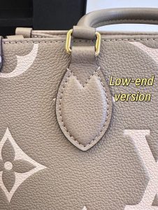 designer bag stitching quality close up