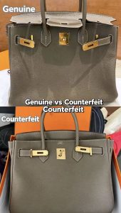 cheap leather bag texture comparison