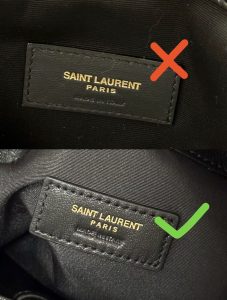 designer-inspired bag stitching details