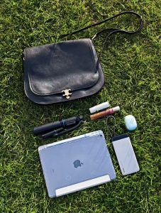 quiet luxury handbag styling