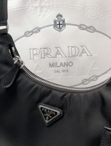 Prada Re Edition 2005 nylon bag close up details