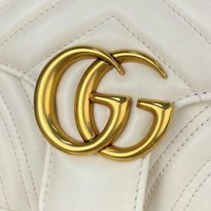 gucci marmont double g hardware detail