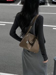 minimalist shoulder bag neutral tones luxury style